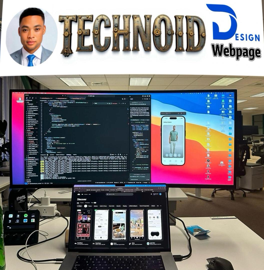 Technoid web development — responsive website